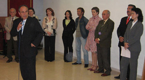 Alejandro con los miembros de la Corporación y la Comisión de Cultura