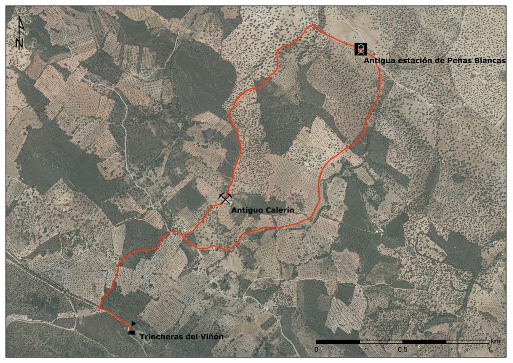 Mapa Ruta Trincheras del Viñón