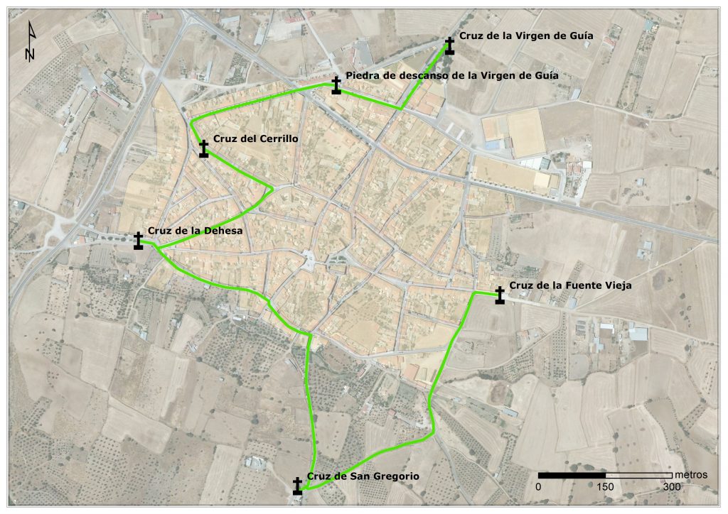 Mapa Ruta de las Cruces de Villanueva