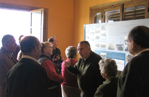 Los pensionistas en el Museo del Ferrocarril