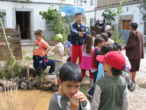 Los escolares en el Viñón del Morconcillo