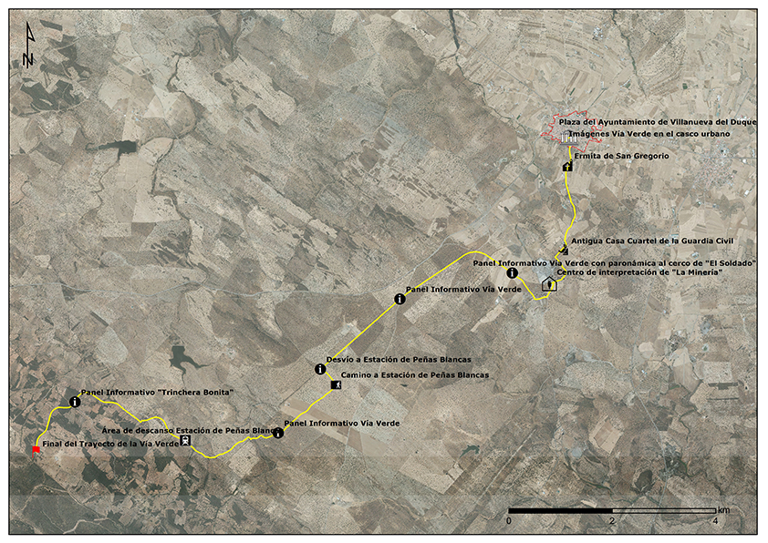 Mapa Ruta Vía Verde de la Minería